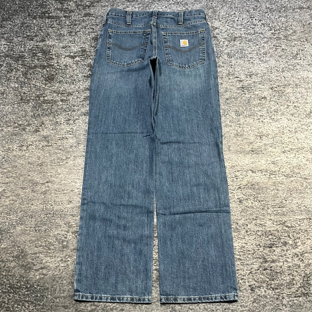 Carhartt Jeans Mens 32x32 Blue Relaxed‎ Fit Baggy Denim Workwear Utility
